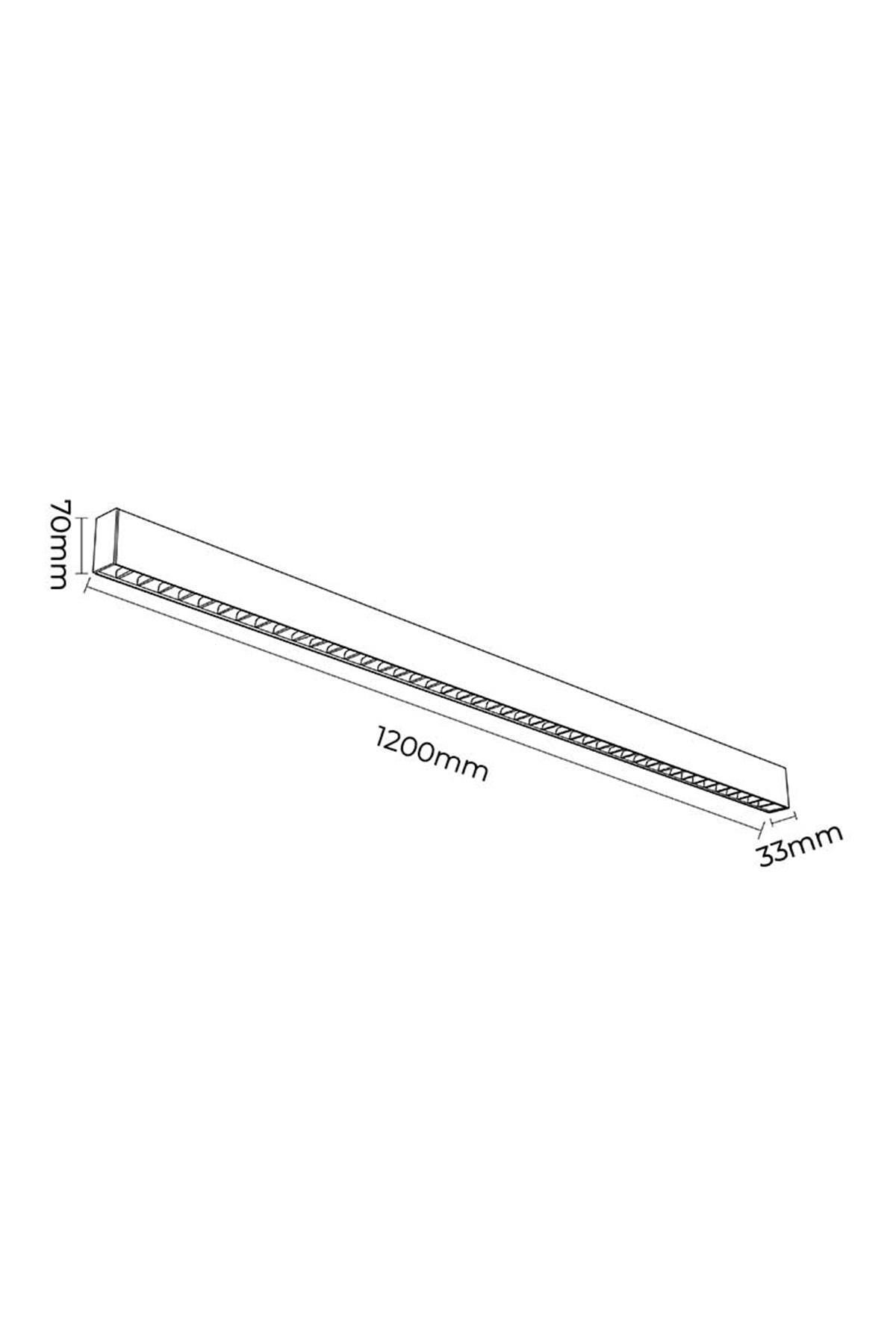 Forlife Rose Lensli Linear 40W 4000K Ilık Beyaz Fl-5561 R