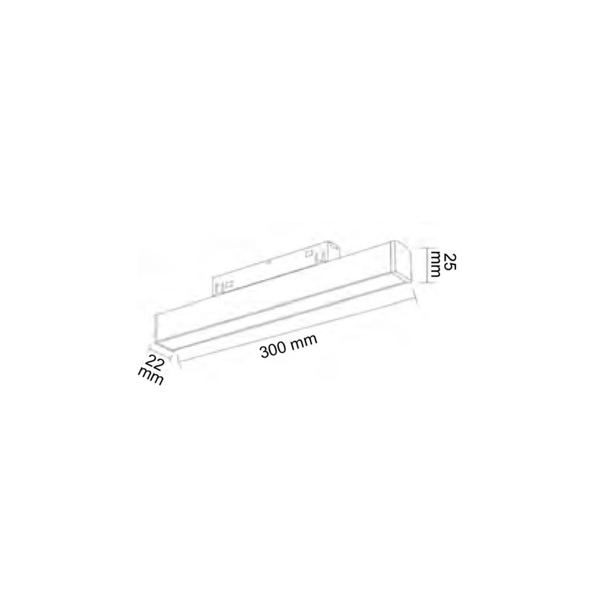Forlife Opak Difüzörlü Magnet Armatür 10W 4000k Ilık Beyaz FL-6601