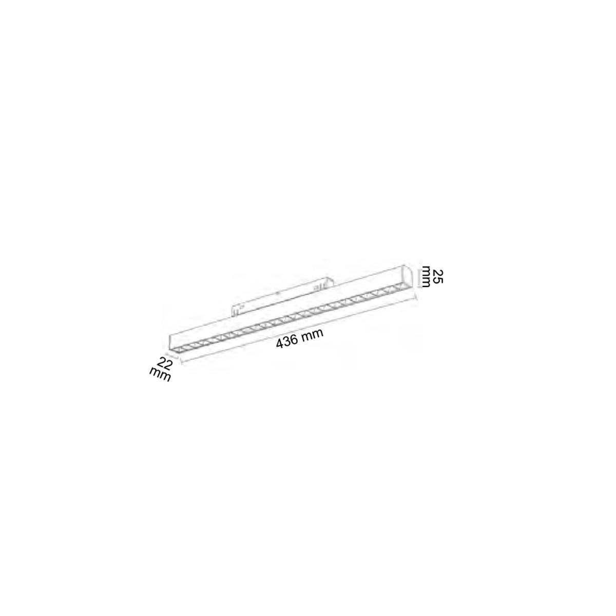 Forlife Siyah Kompakt Lensli Magnet Armatür 24W 3200k Gün Işığı FL-6614