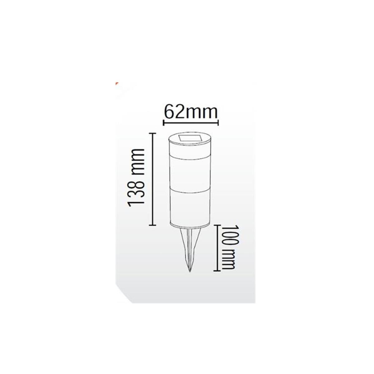 Forlife Solar Metal Çim Armatürü 3W 3200k Gün Işığı FL-3223