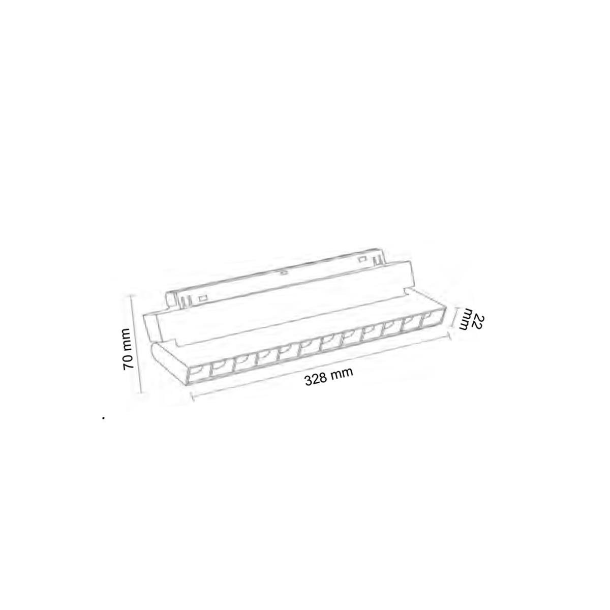 Forlife Rose Kompakt Lensli Hareketli Magnet Armatür 18W 3200k Gün Işığı FL-6623 R