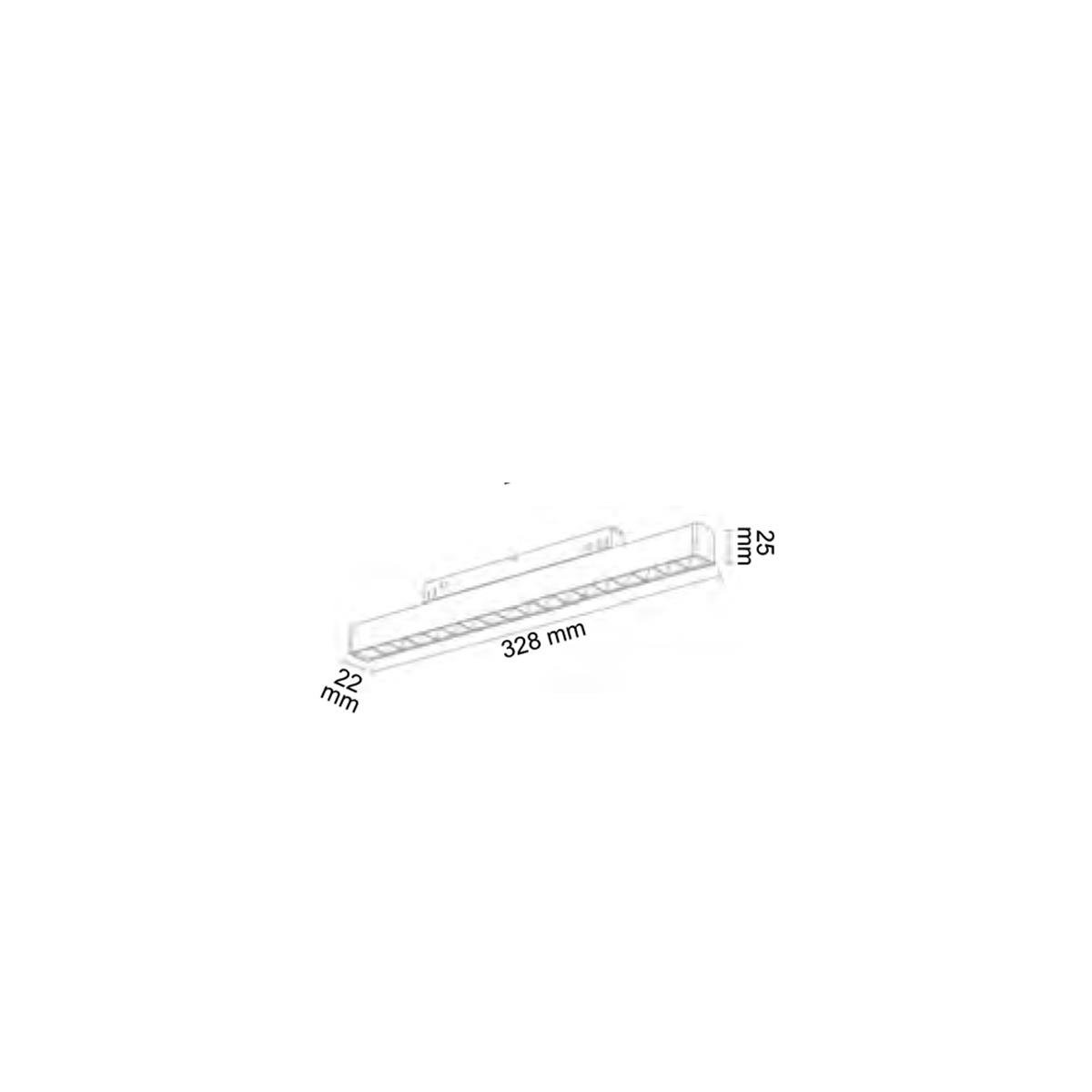 Forlife Rose Kompakt Lensli Magnet Armatür 18W 3200k Gün Işığı FL-6613 R