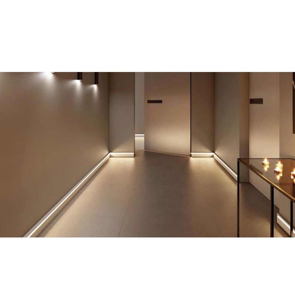 Forlife Alüminyum Led Kanallı Siyah Süpürgelik Fl-8551 S