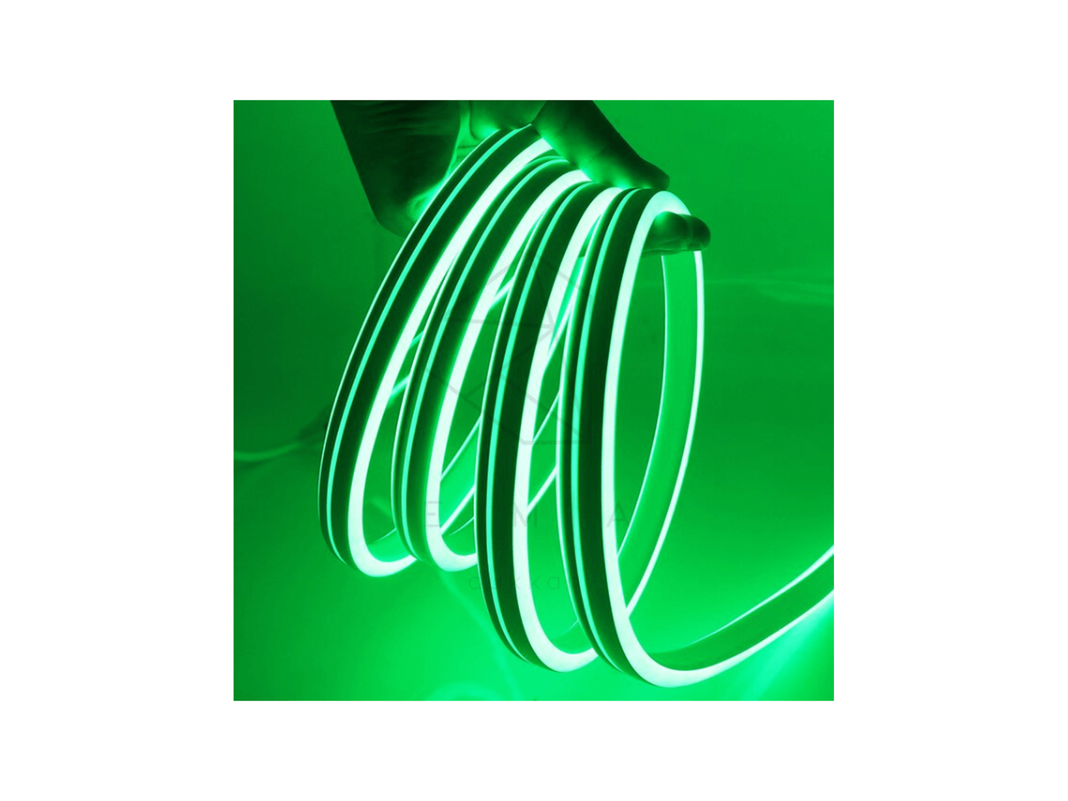 220 Volt Yeşil Neon Şerit Led