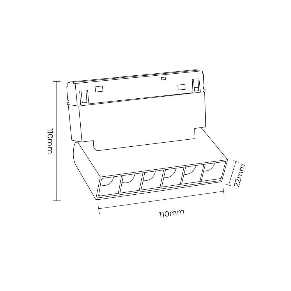 Forlife Siyah Lensli Hareketli Magnet Armatür 6W 3200K G.ışığı FL-5521