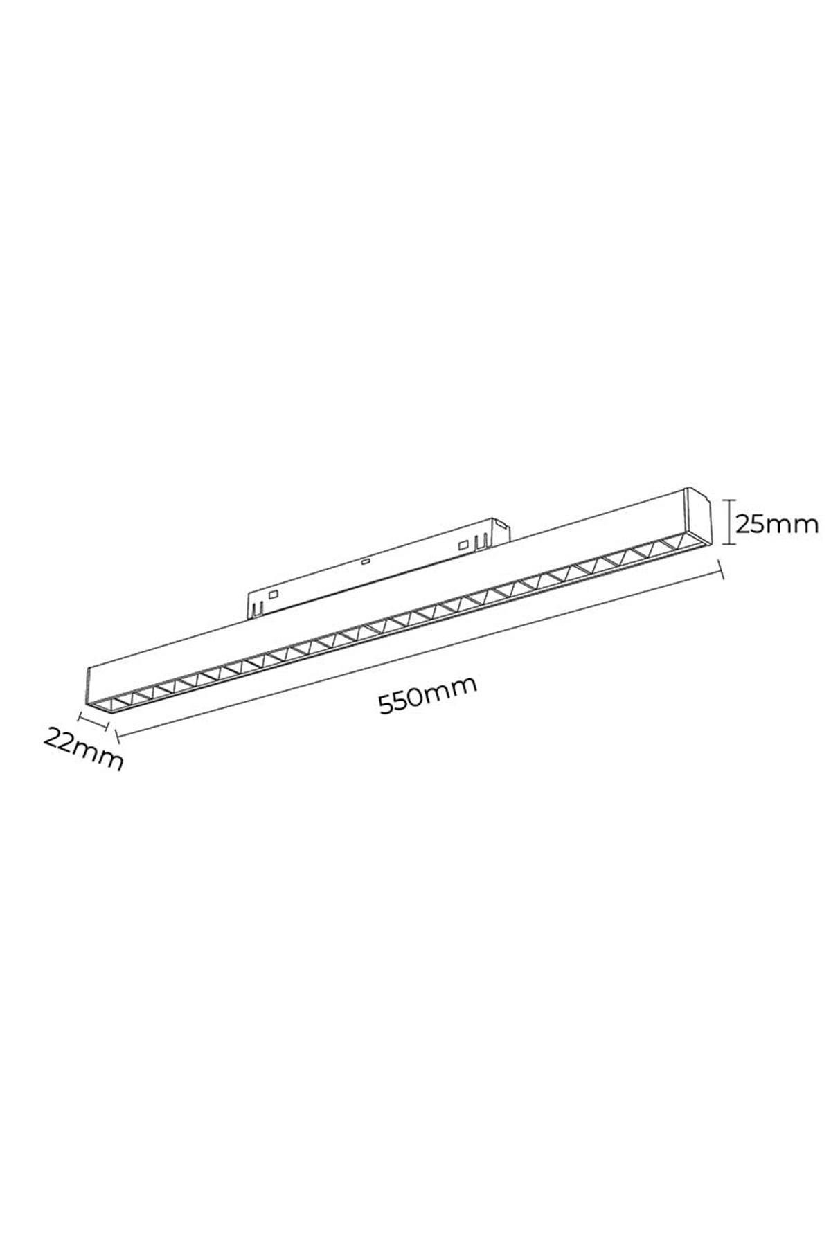 Forlife Beyaz Kompakt Lensli Magnet Armatür 24W 4000K Ilık Beyaz Fl-6614 W