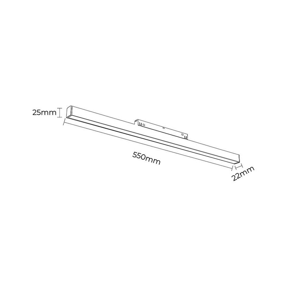Forlife Opak Difüzörlü Magnet Armatür 20W 4000K Ilık Beyaz FL-5503
