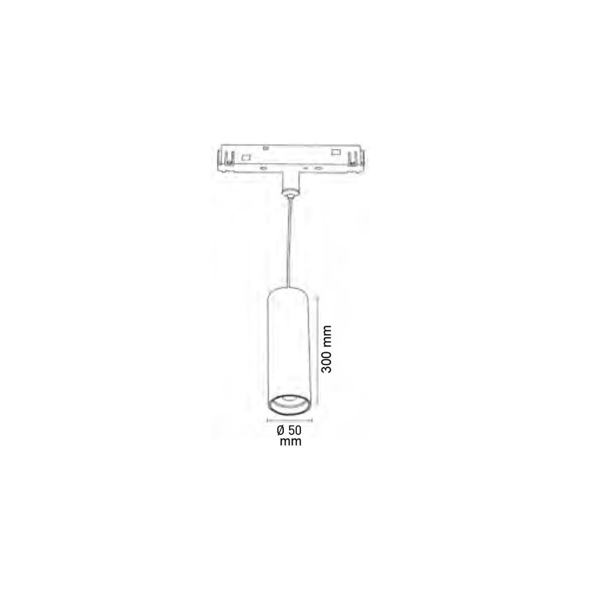Forlife Magnet Sarkıt Armatür 12W 4000k Ilık Beyaz FL-6674