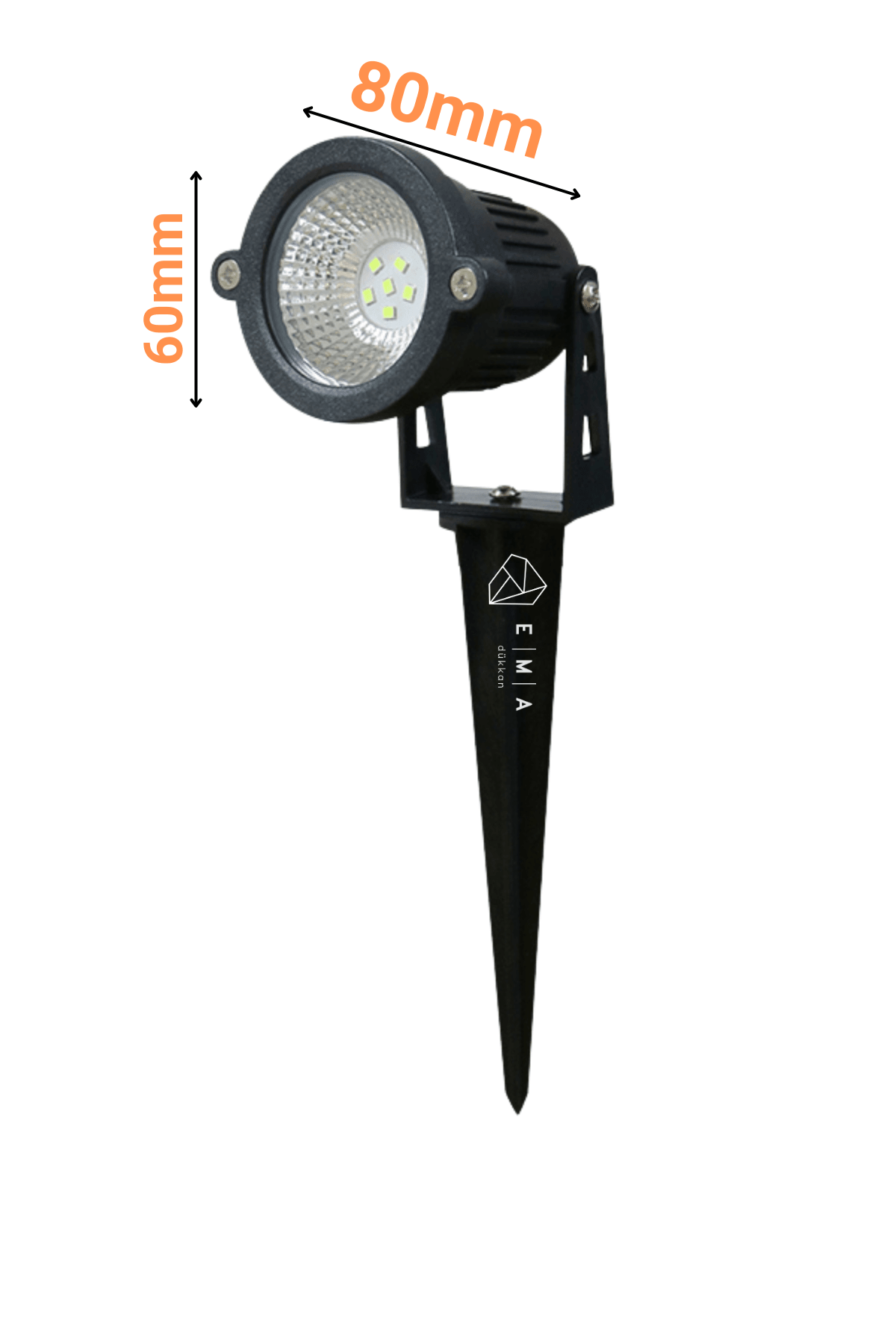 7W Kazıklı Çim Armatürü IP65 SMD LED Dış Mekan Aydınlatma