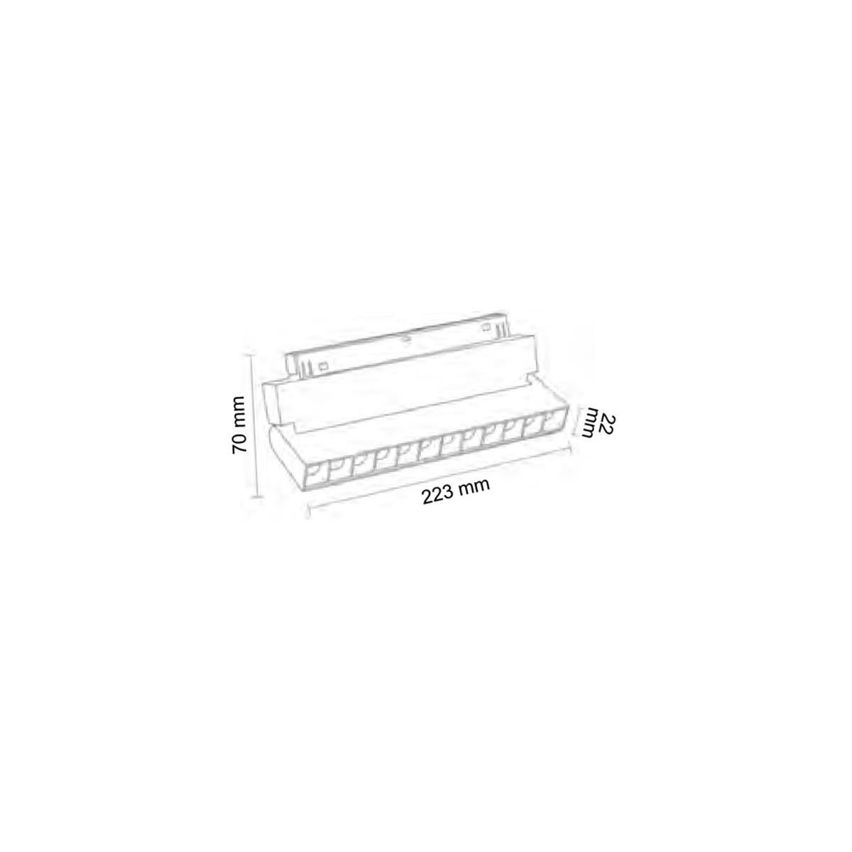 Forlife Rose Kompakt Lensli Hareketli Magnet Armatür 12W 3200k Gün Işığı FL-6622 R