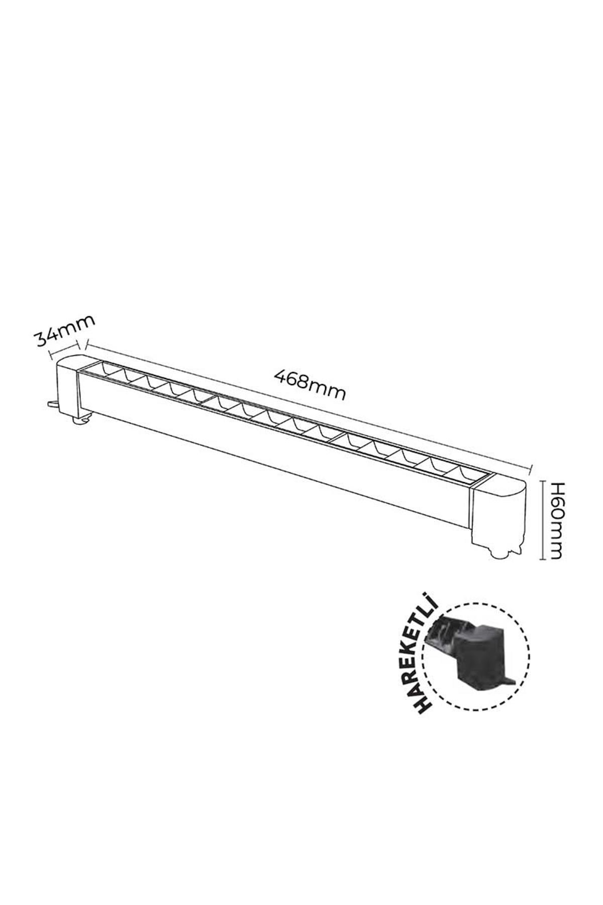 Forlife Siyah Kasa Siyah Lensli Ray Armatürü 30W 3200K Gün Işığı Fl-5583 Sb