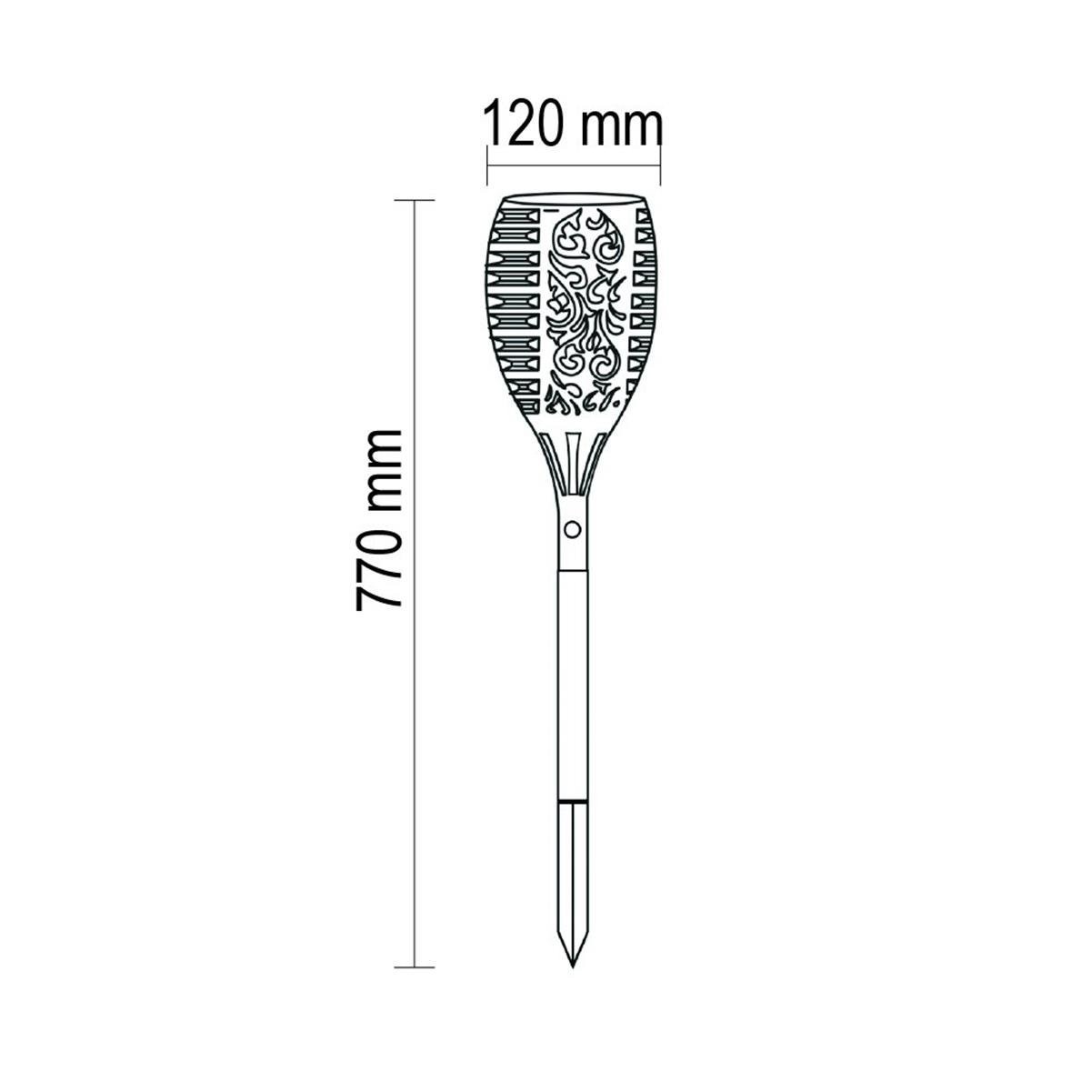 Forlife Solar Alev Efektli Meşale 15W Fl-3237