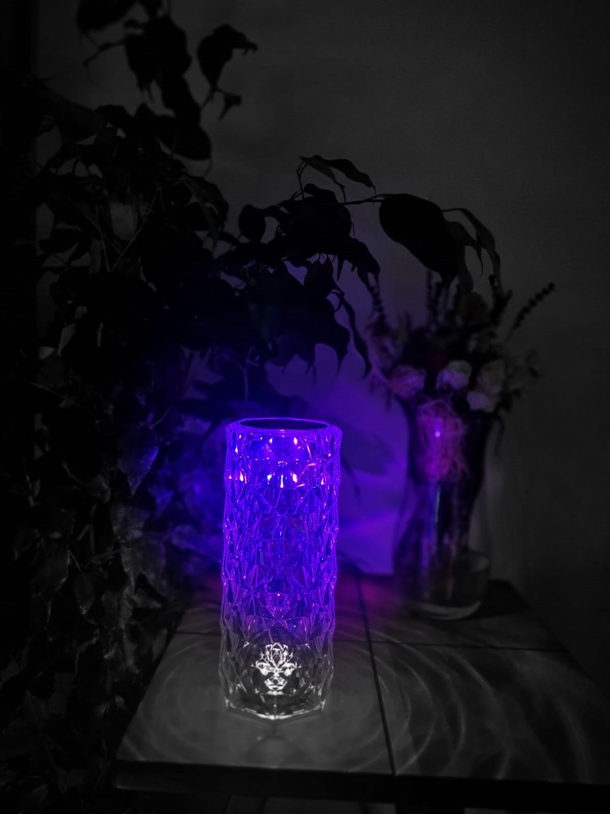 Forlife Kristal Şarjlı Led Masa Lambası ve Abajur Fl-8077