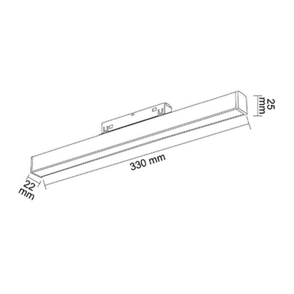 Forlife Opak Difüzörlü Dimlenebilir Magnet Armatür 12W 3200K Gün Işığı FL-5502 D