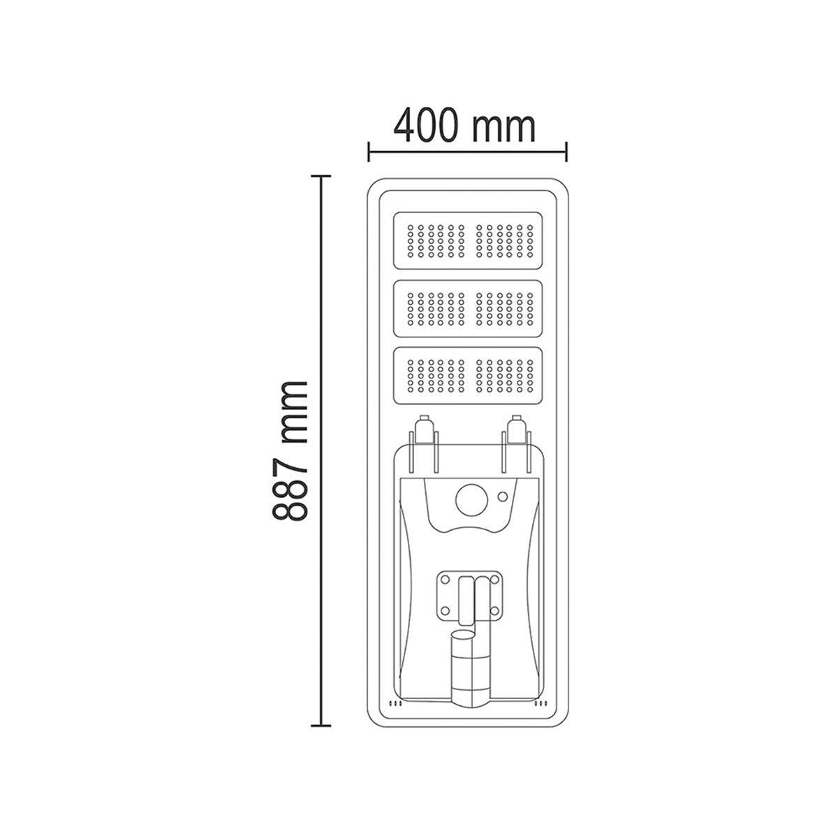 Forlife Solar Sokak Lambası 300W 6500k Beyaz FL-3185
