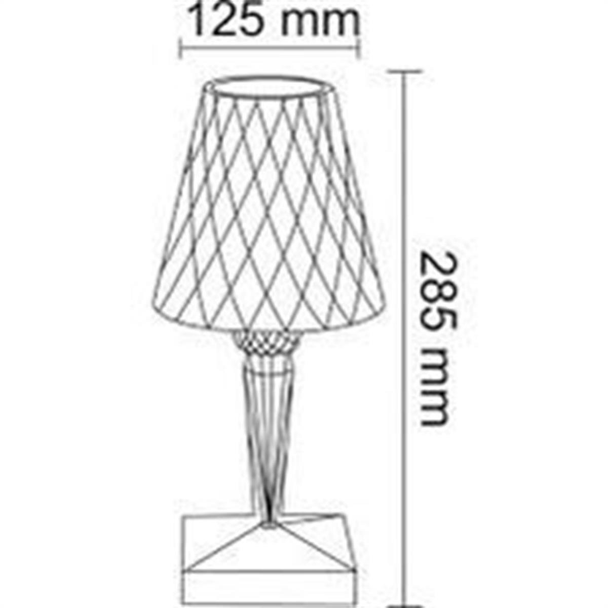 Forlife Kristal Şarjlı Led Masa Lambası ve Abajur Fl-8074