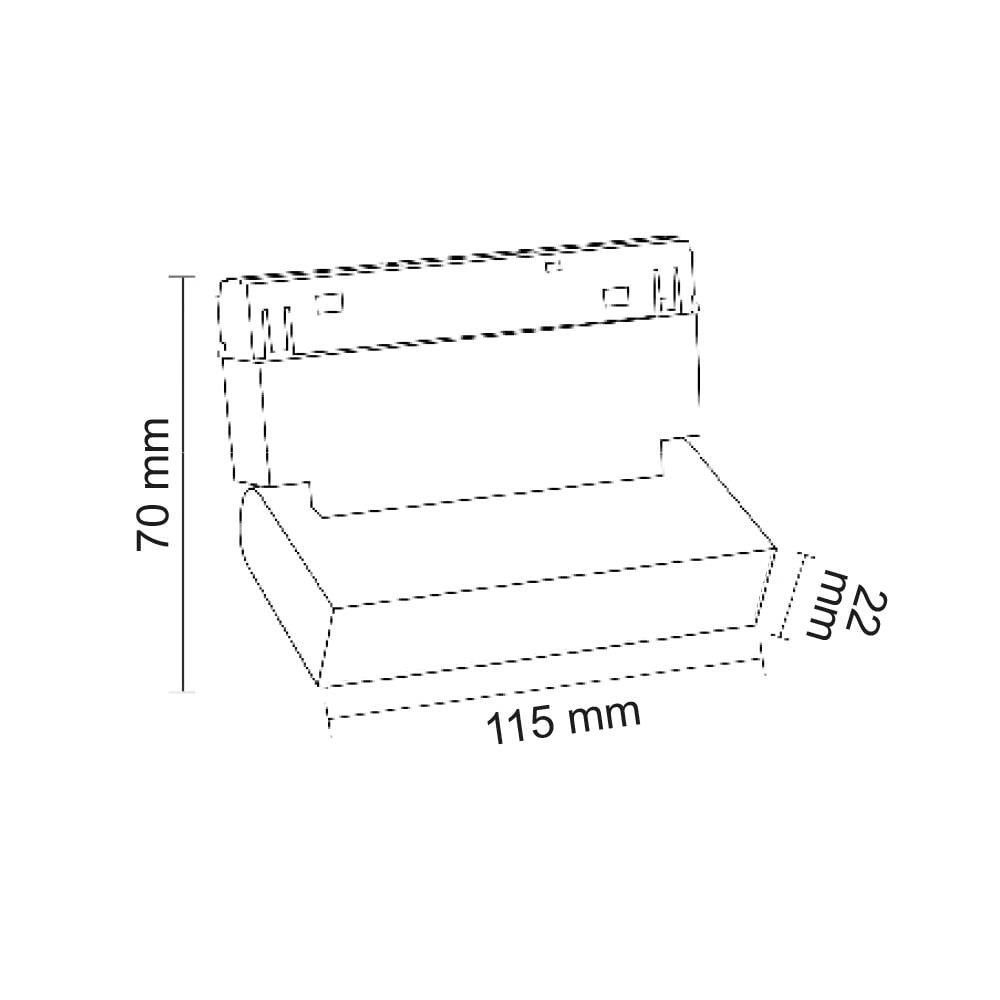 Forlife Opak Difüzörlü Hareketli Magnet Armatür 6W 3200K Gün Işığı FL-5523