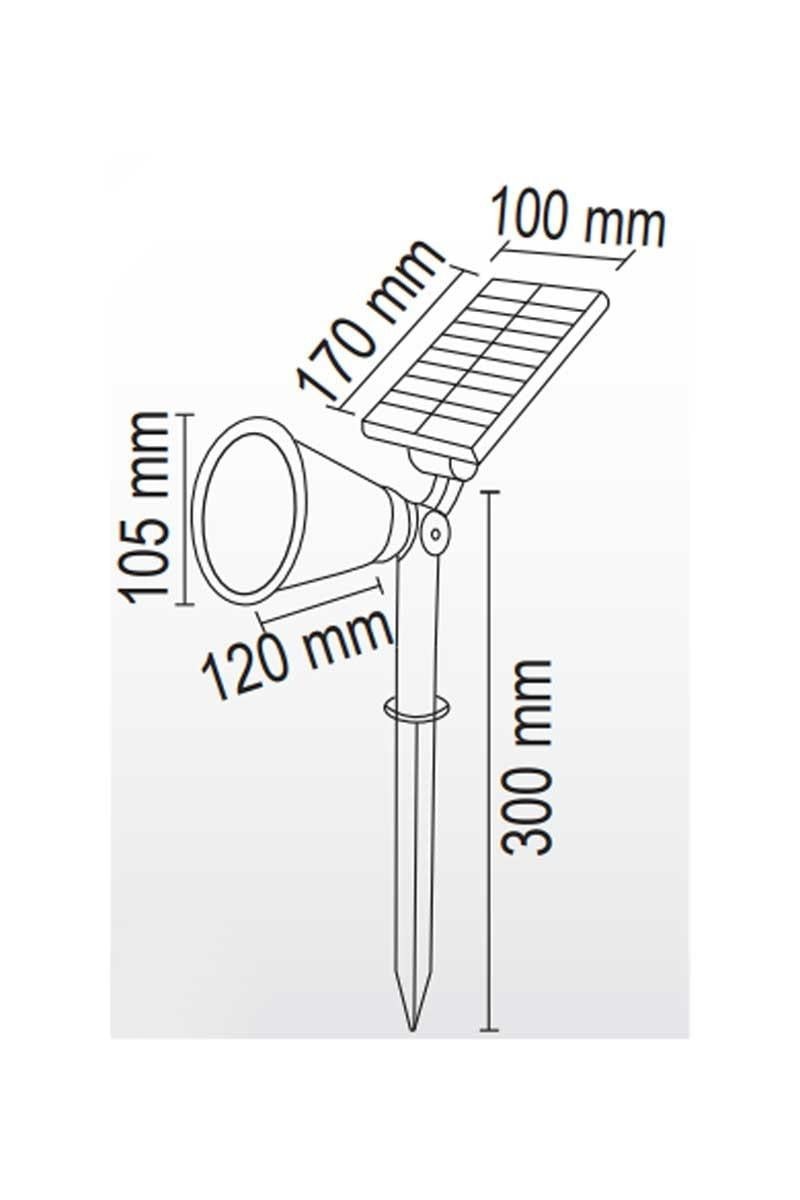 Forlife Solar Çim Saplama 30W Yeşil FL-3121