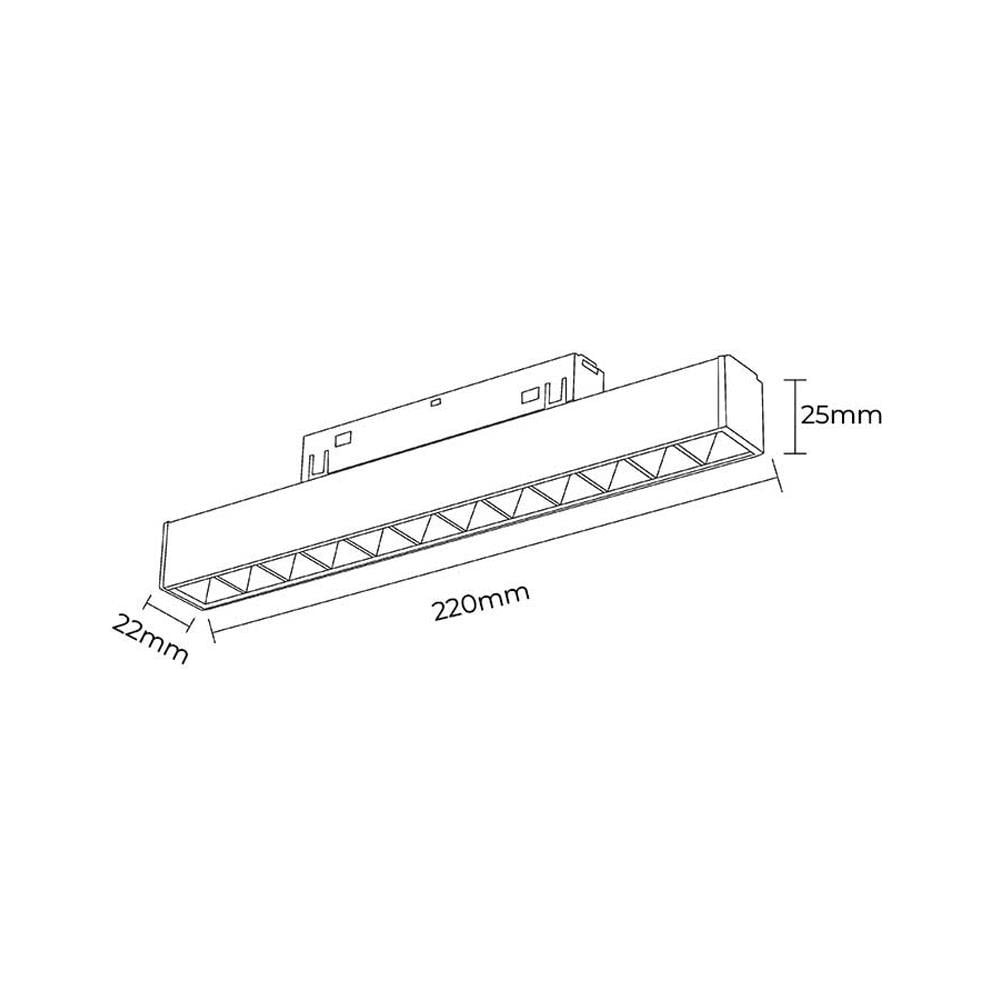 Forlife Rose Lensli Magnet Armatür 12W 3200K G.ışığı FL-5512 R