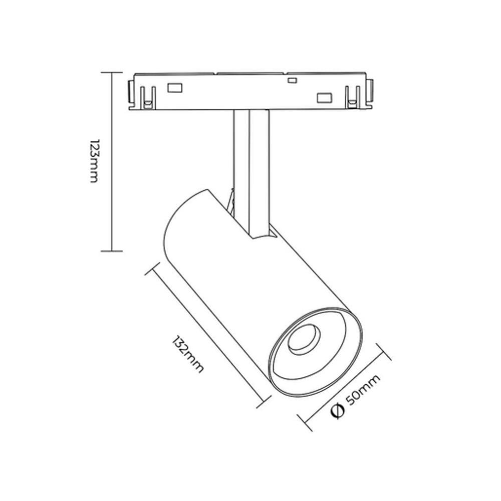 Forlife Magnet Ray Spot Armatür 10W 6500K Beyaz FL-5571