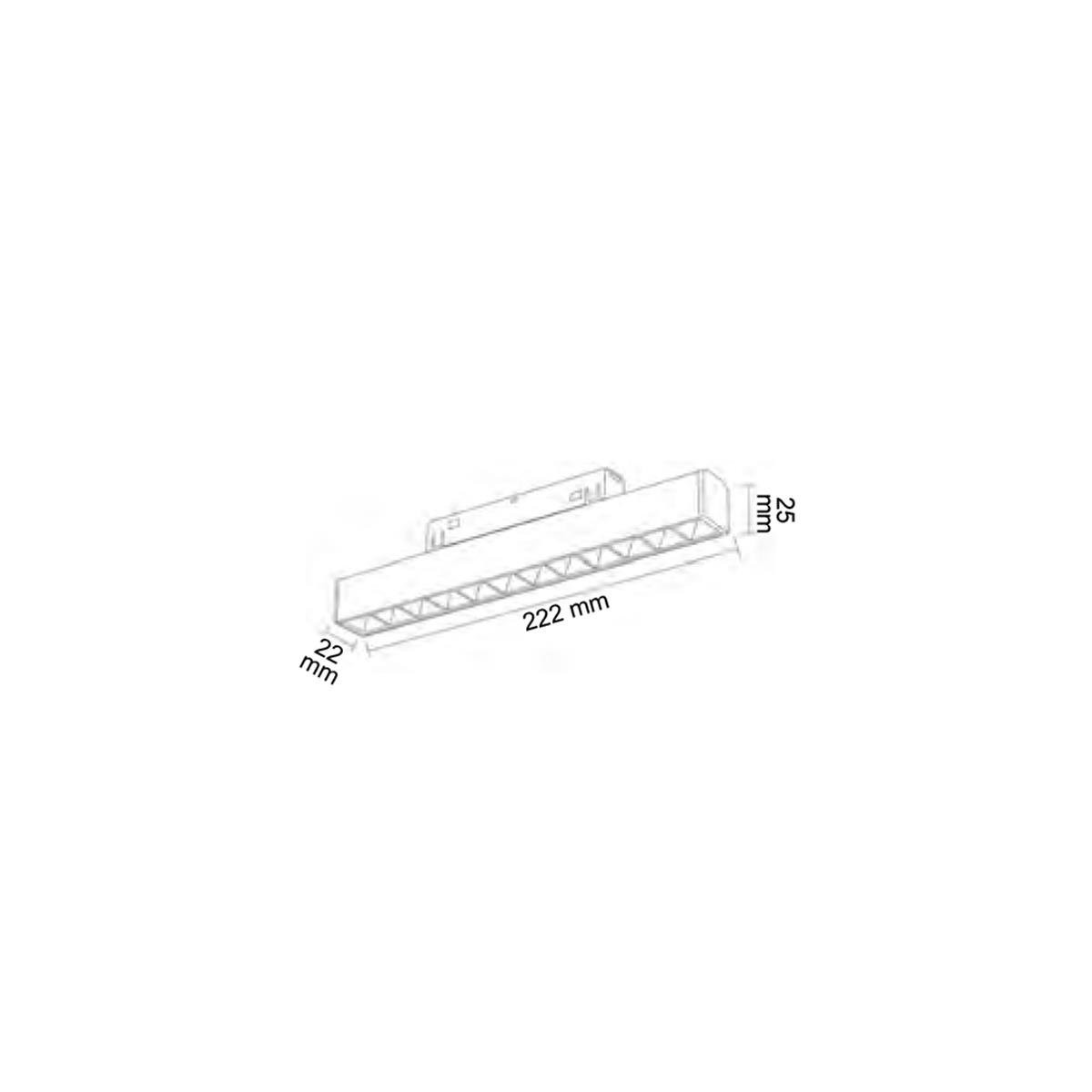 Forlife Rose Kompakt Lensli Magnet Armatür 12W 3200k Gün Işığı FL-6612 R