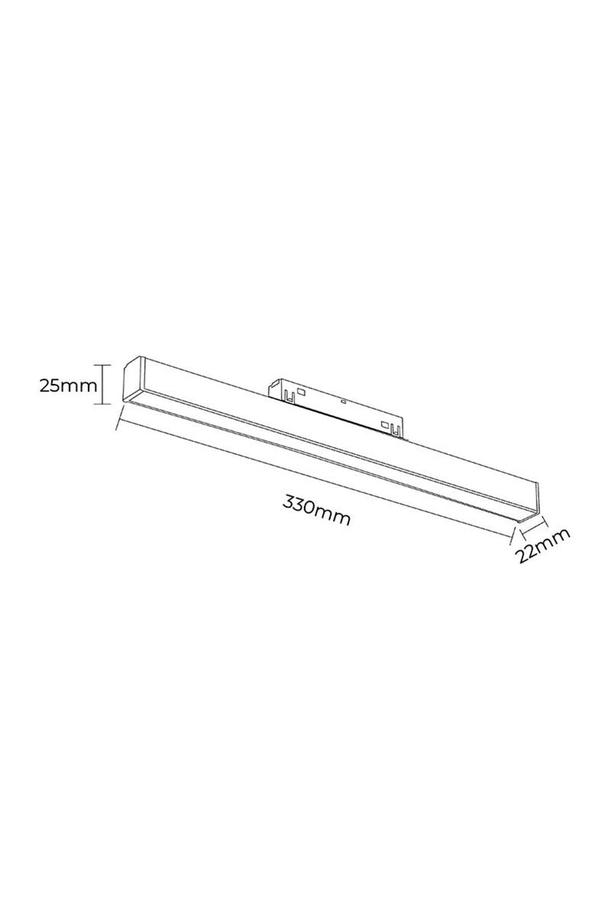 Forlife Opak Difüzörlü Magnet Armatür 12W 3200K Gün Işığı Fl-5502