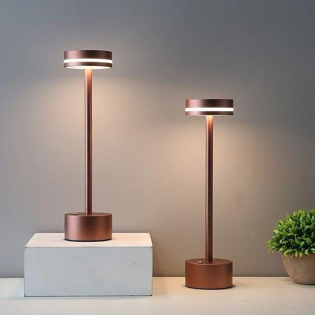 Forlife Göksu Dekoratif Şarjlı Led Masa Lambası Rose Gold FL-8065