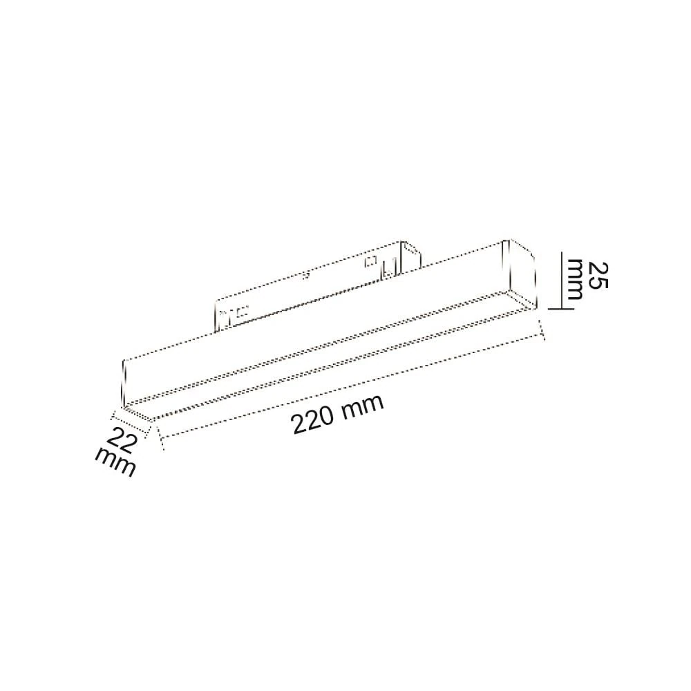 Forlife Opak Difüzörlü Magnet Armatür 10W 4000K Ilık Beyaz FL-6600