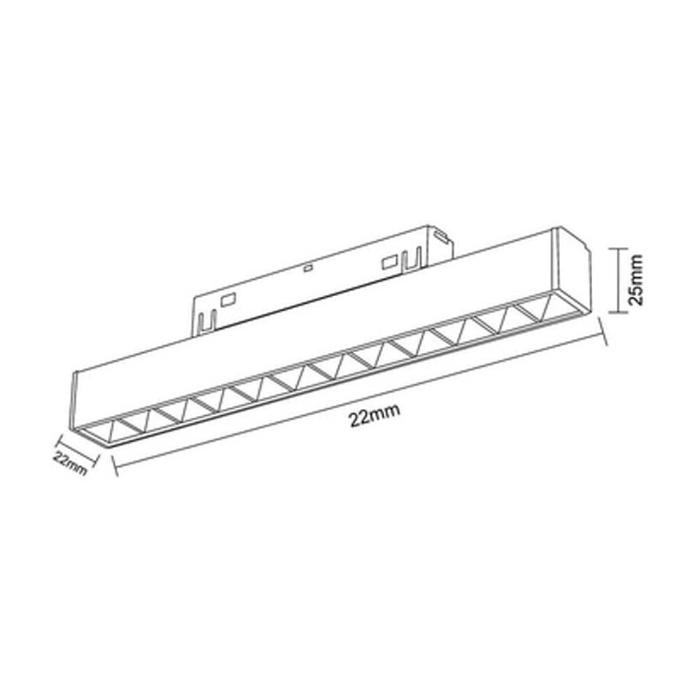 Forlife Rose Lensli Dimlenebilir Magnet Armatür 12W 3200K Gün Işığı FL-5512 RD