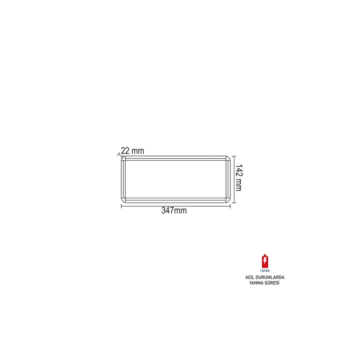 Exit Acil Çıkış Armatürü 3W Fl-9001
