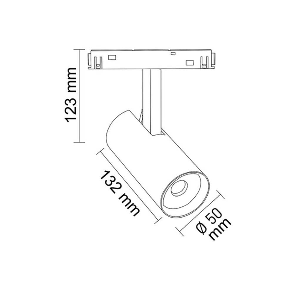 Forlife Magnet Ray Spot Dimlenebilir Armatür 10W 6500K Beyaz FL-5571 D
