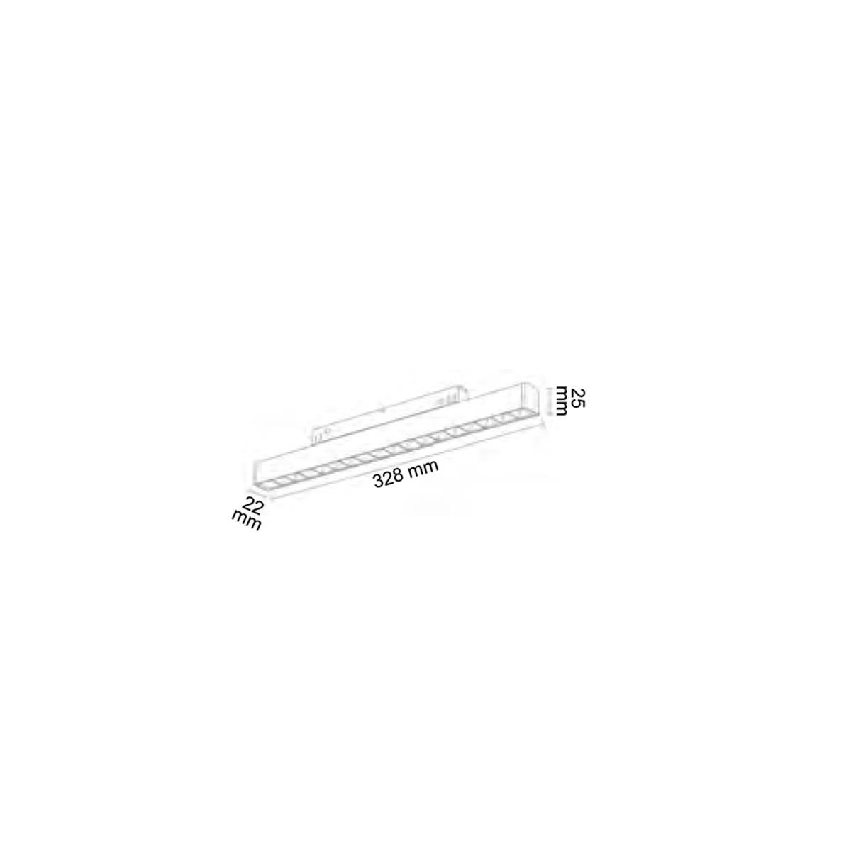 Forlife Siyah Kompakt Lensli Magnet Armatür 18W 3200k Gün Işığı FL-6613