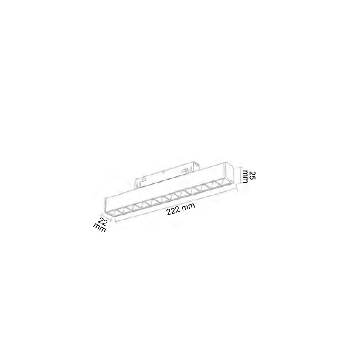 Forlife Silver Kompakt Lensli Magnet Armatür 12W 4000k Ilık Beyaz FL-6612 S