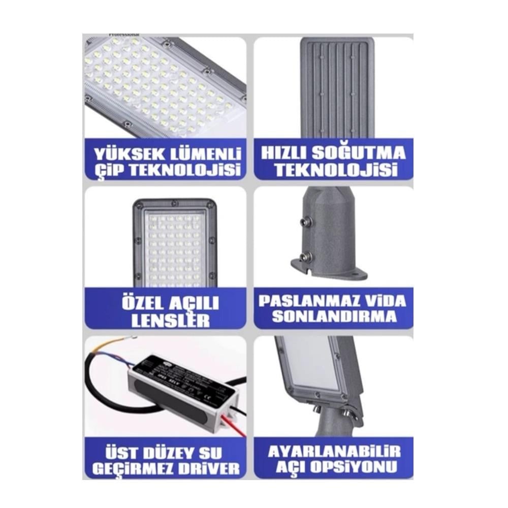 Forlife Profesyonel Sokak Armatürü 150W 6500K Beyaz Fl-6039