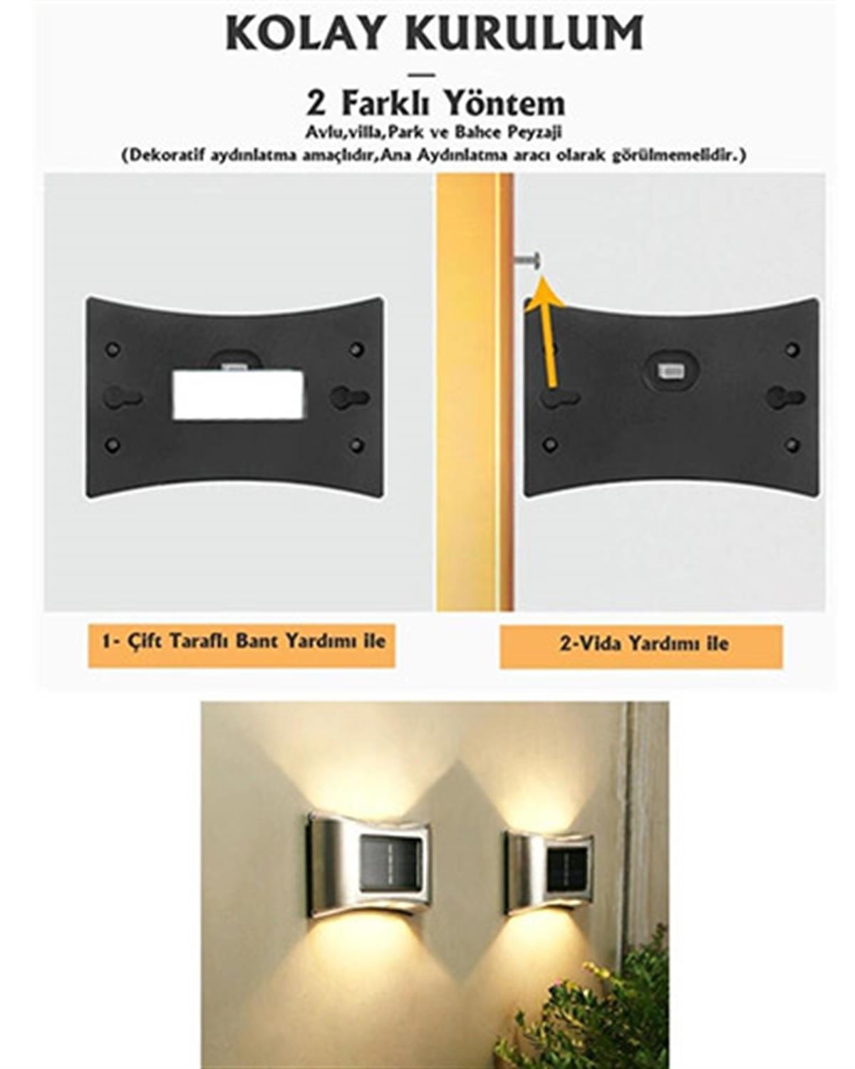Forlife Solar Duvar Apliği 5W Fl-3264