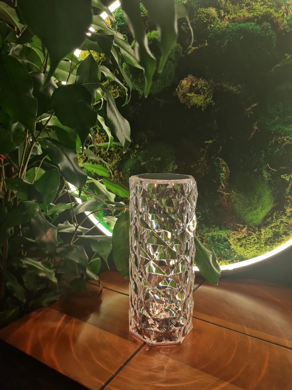 Forlife Kristal Şarjlı Led Masa Lambası ve Abajur Fl-8076