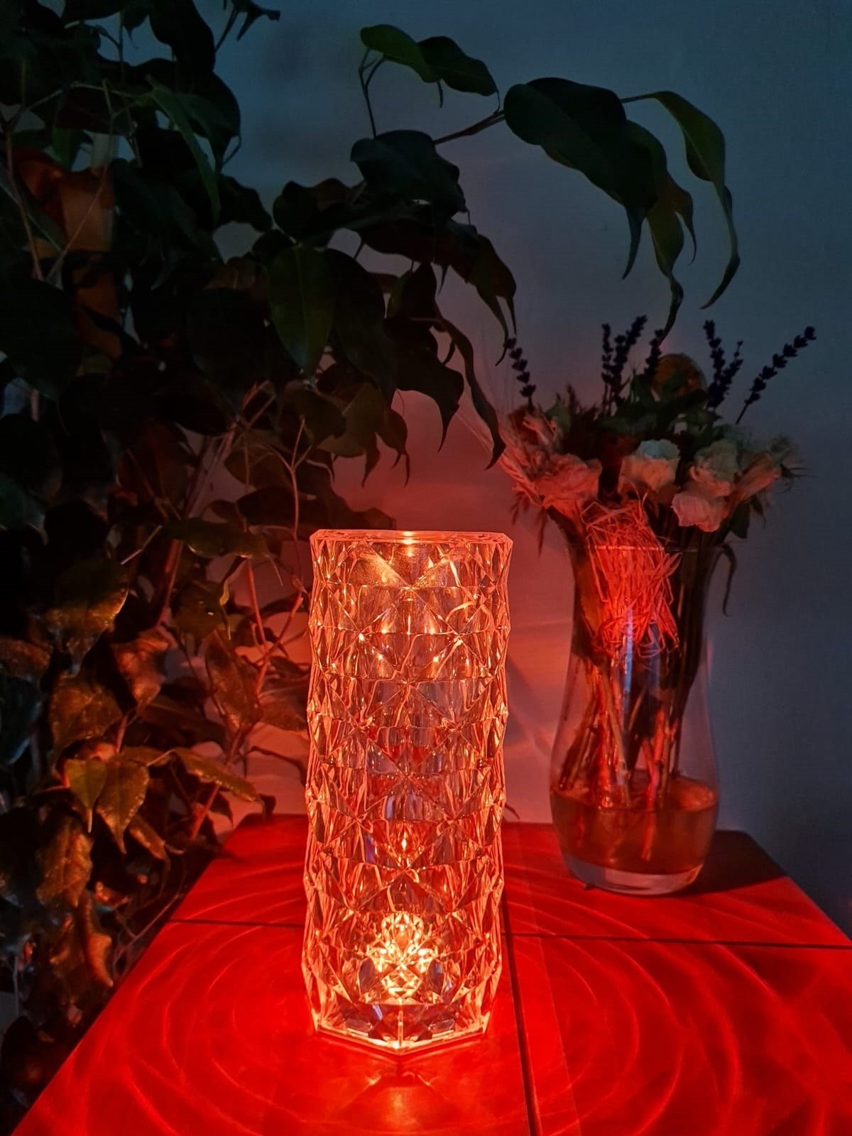 Forlife Kristal Şarjlı Led Masa Lambası ve Abajur Fl-8077