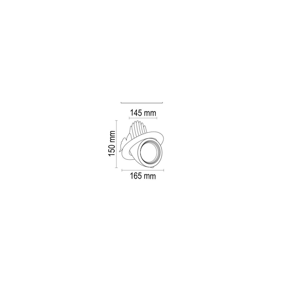 Forlife Salyangoz Armatür 40W 6500k Beyaz FL-2089 B