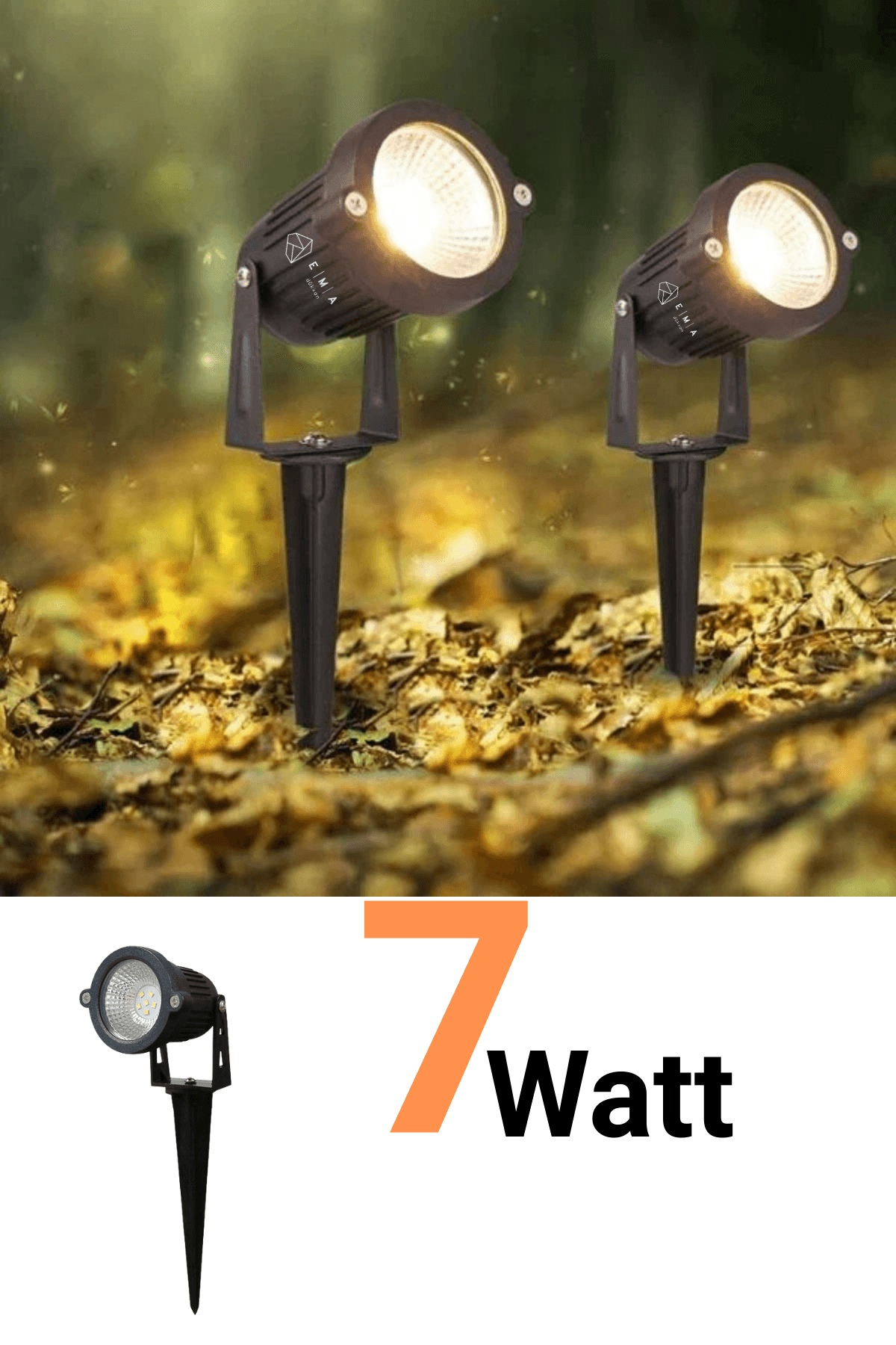 7W Kazıklı Çim Armatürü IP65 SMD LED Dış Mekan Aydınlatma
