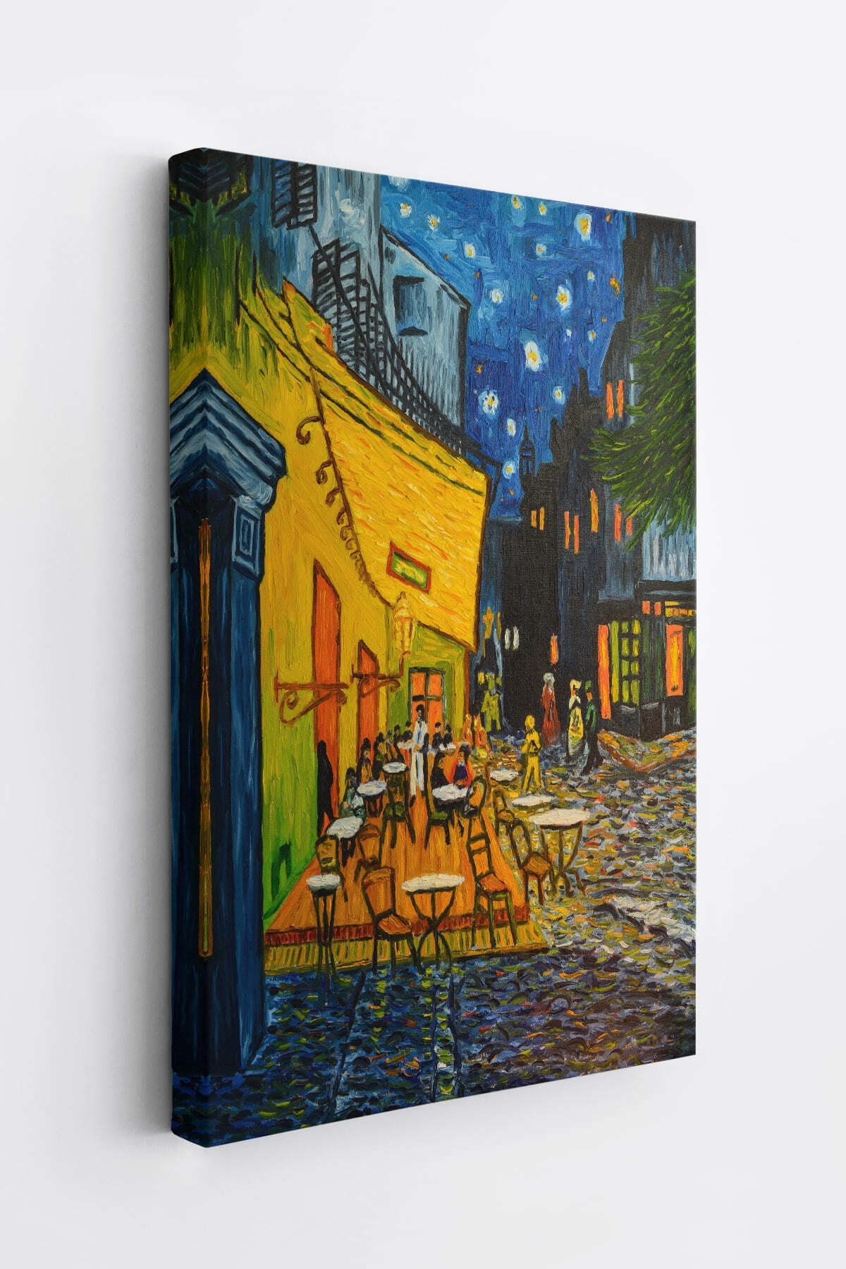 Forum Meydanı'ndaki Kafe Terası Arles 1888 Dekoratif Kanvas Duvar Tablosu