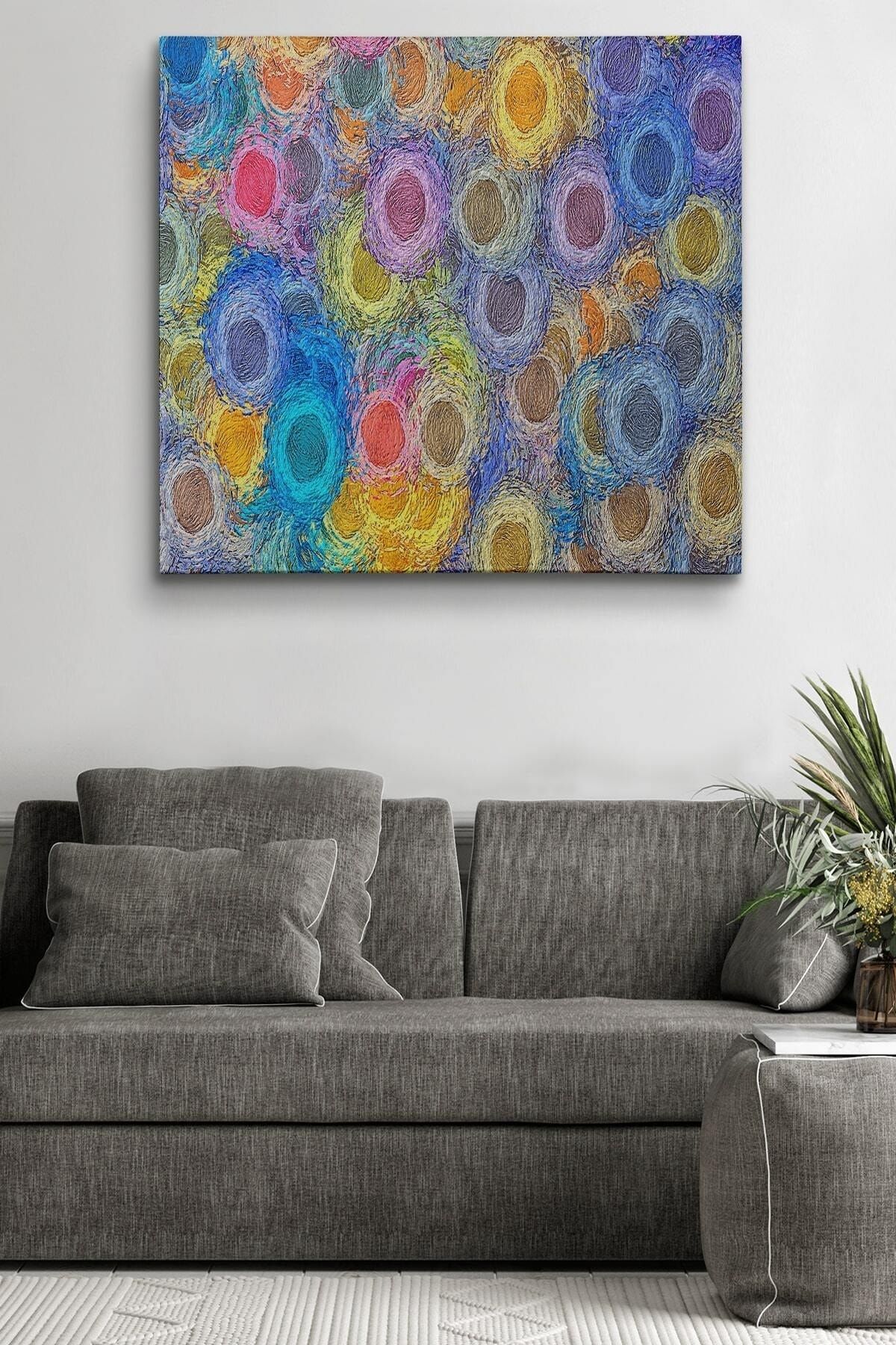 Soyut Modern Sanat Dekoratif Kanvas Duvar Tablosu