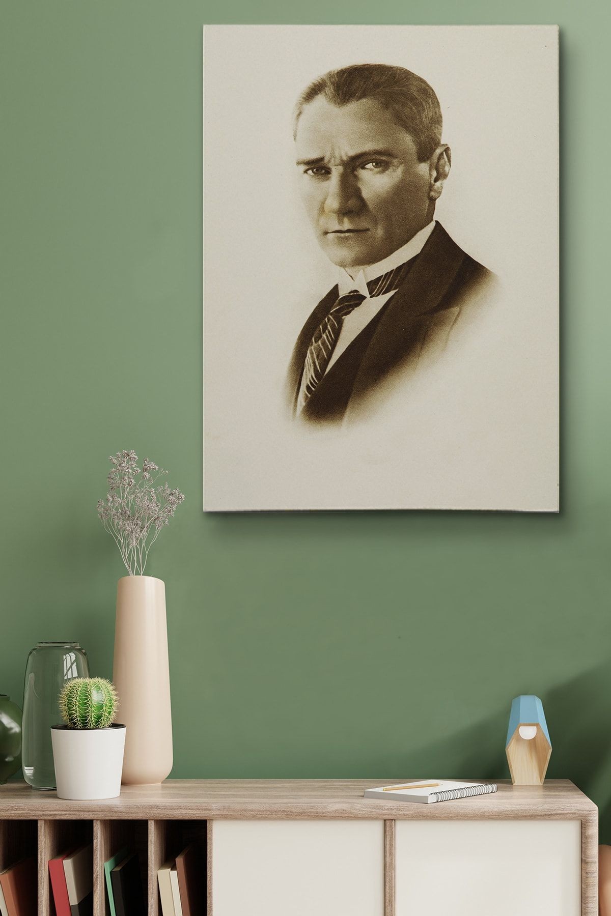 Atatürk Kanvas Tablo Dekoratif Atatürk Portre Tablo 95