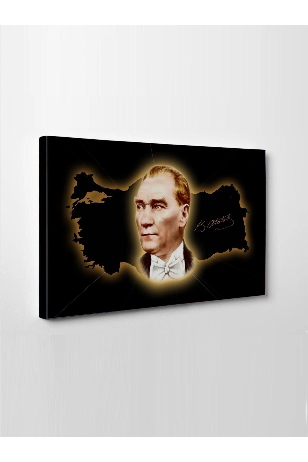 Atatürk Kanvas Tablo Dekoratif Atatürk Portre Tablo 24