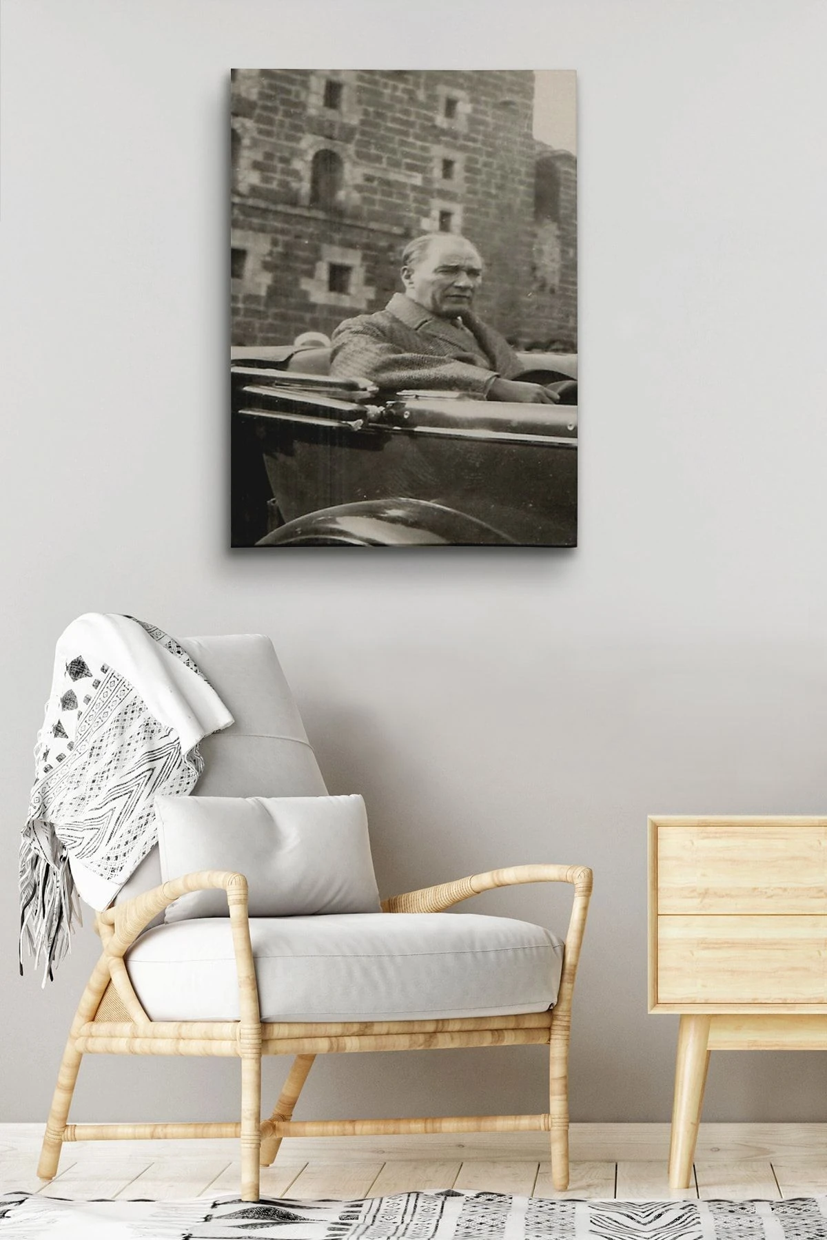 Atatürk Kanvas Tablo Dekoratif Atatürk Portre Tablo 217