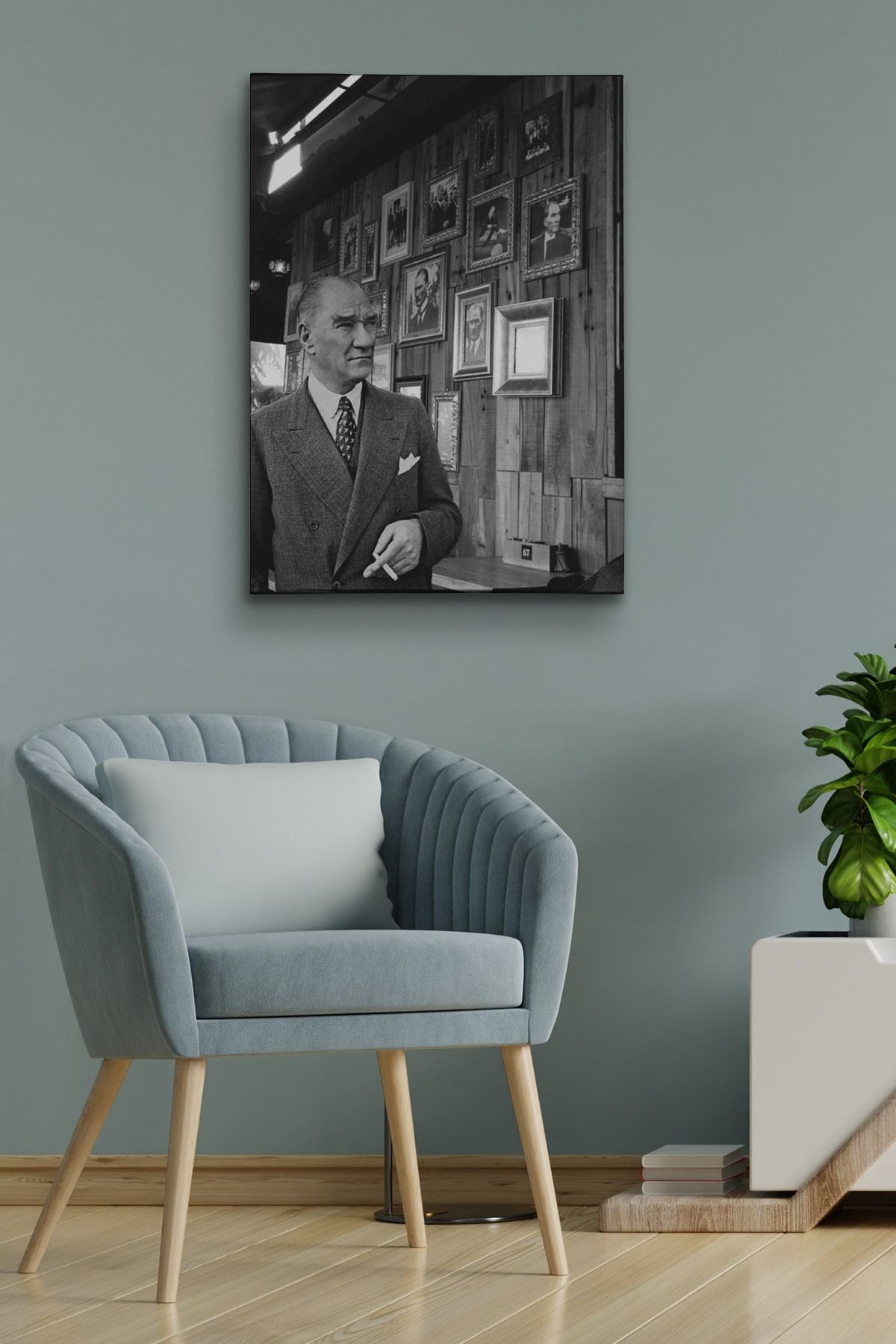Atatürk Kanvas Tablo Dekoratif Atatürk Portre Tablo 198