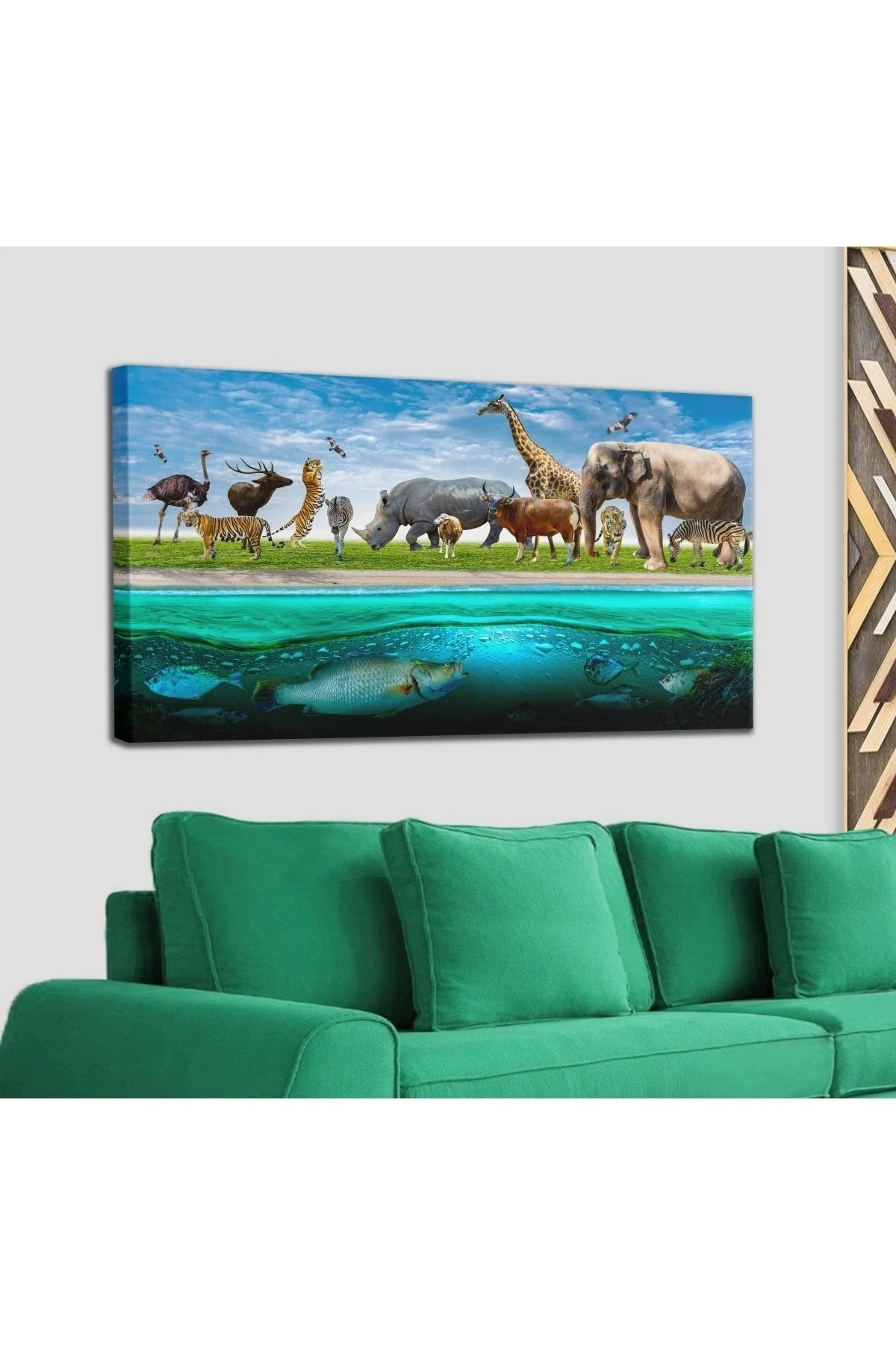 Hayvanlar Alemi Dekoratif Kanvas Tablo 1177