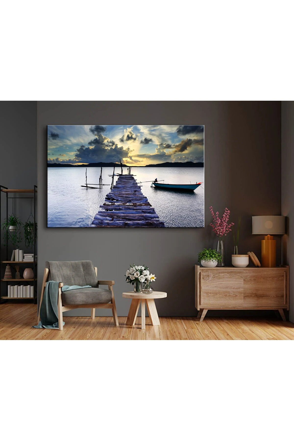 Dekoratif Rıhtım Kanvas Tablo