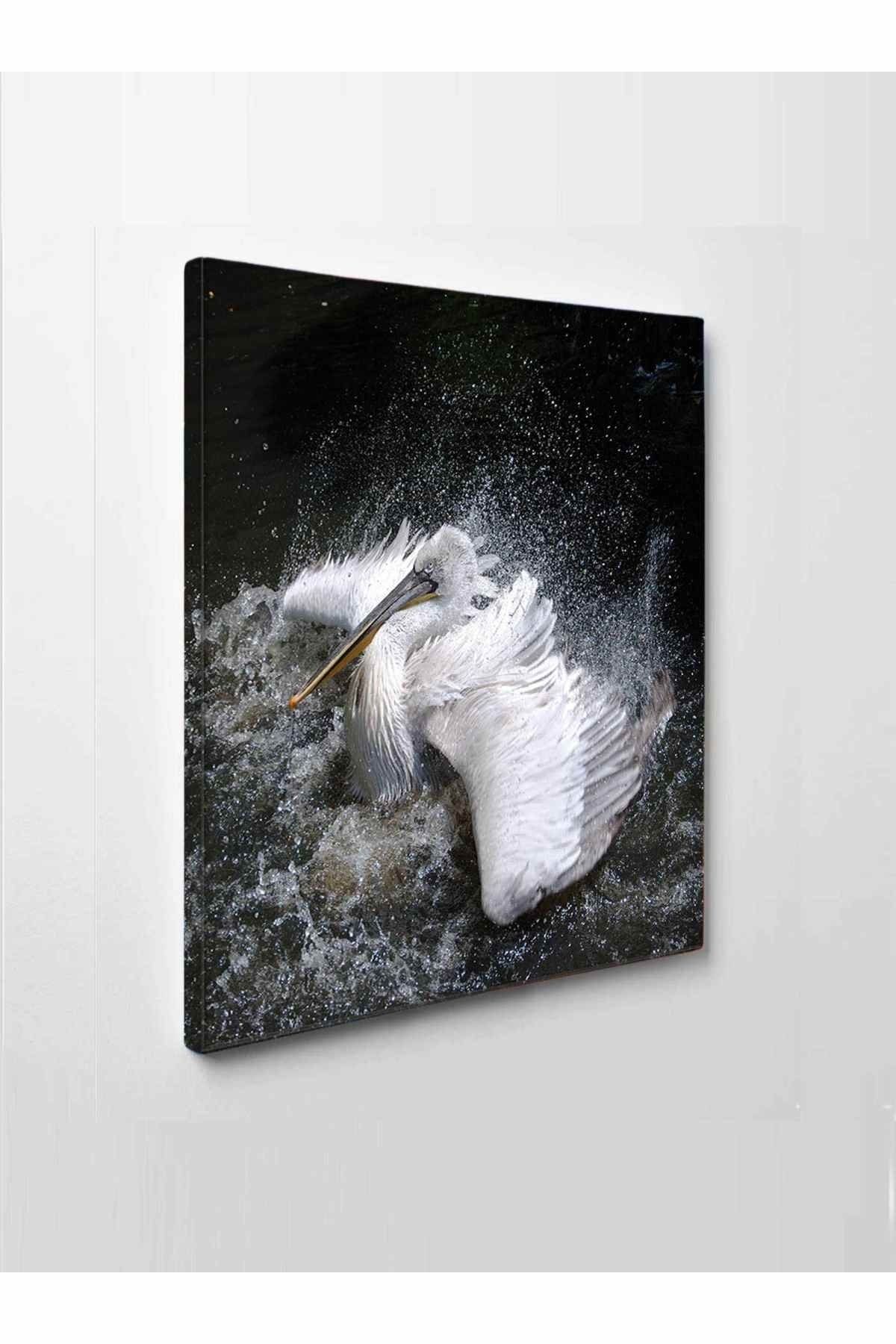 Beyaz Flamingo Dekor Tablo