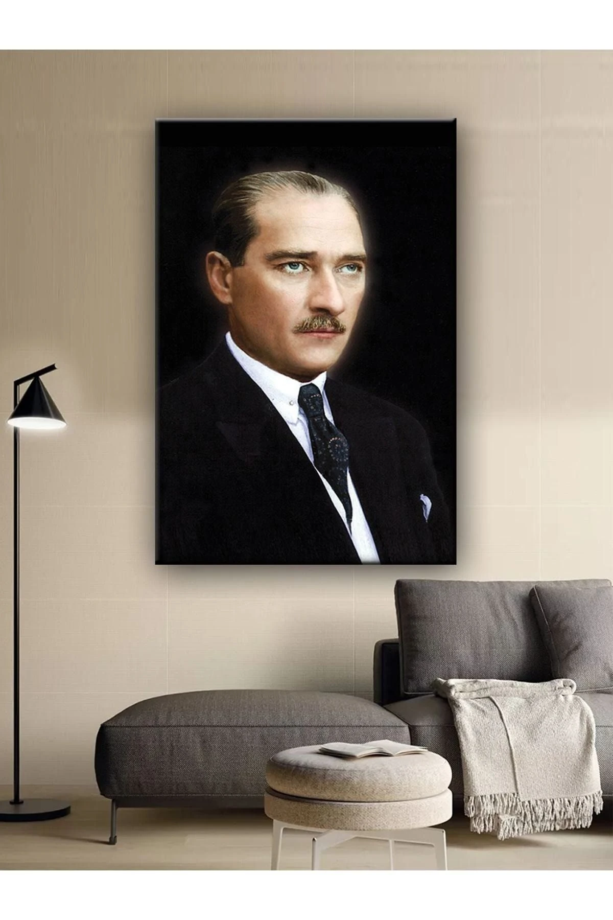 Atatürk Kanvas Tablo Dekoratif Atatürk Portre Tablo 36