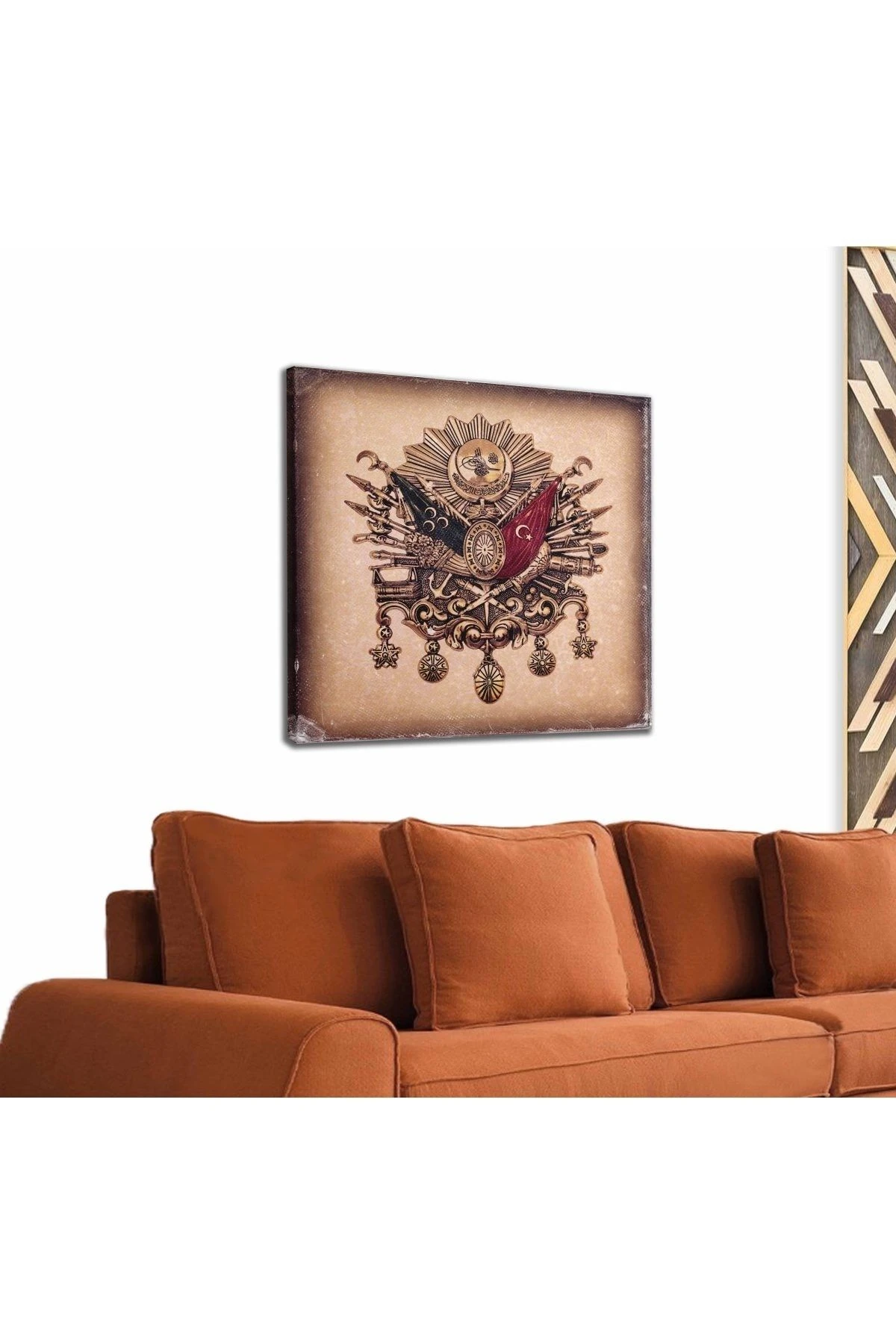 Osmanlı Tuğrası Dekoratif Kanvas Tablo 1060